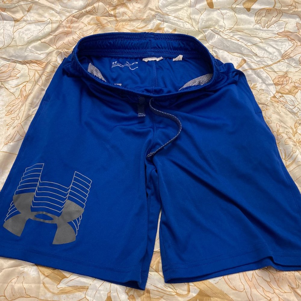 Preloved Blue Youth Medium Under Armour Boy's Basketball Shorts